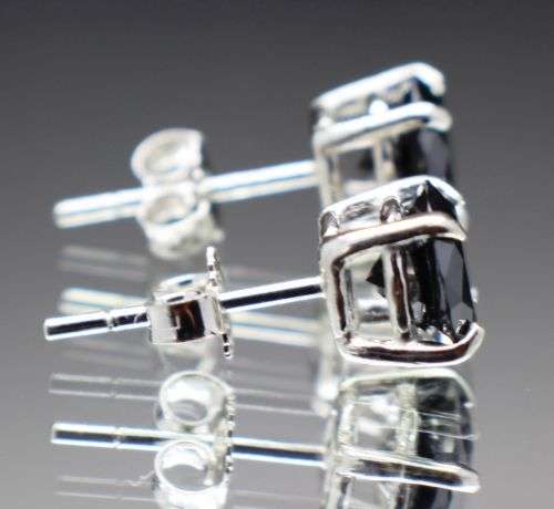 **REDUCED 2.00 tcw Genuine Black Diamond Earrings** Free Appraisal $1200!!!
