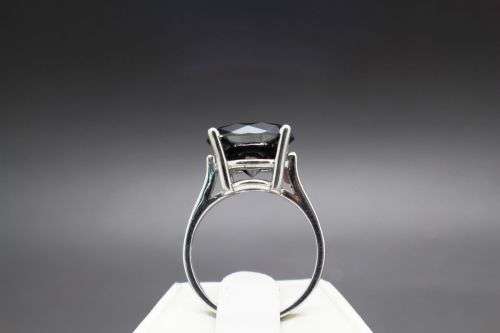 **7.21cts Genuine Natural Black Diamond Ring**  Free Appraisal Certificate