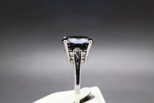 **7.21cts Genuine Natural Black Diamond Ring**  Free Appraisal Certificate