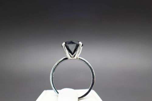 **2.48cts Genuine Natural Black Diamond Ring** $1440 Free USA Appraisal Certificate