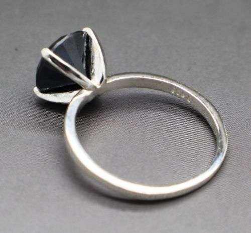 **2.48cts Genuine Natural Black Diamond Ring** $1440 Free USA Appraisal Certificate