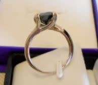 **NEW YEAR SPECIAL**Certified 1.25ct Genuine Black Diamond Classic Solitaire Ring**