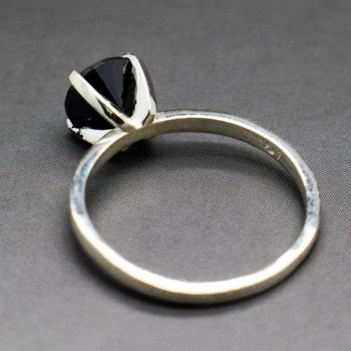 REDUCED**1.55cts Genuine Natural Black Diamond Ring** Free Appraisal Certificate $960!