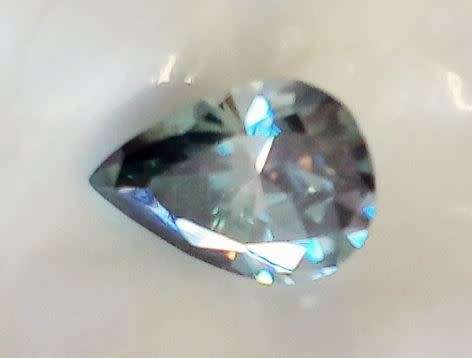 1.91ct Blue Green Moissanite - Stunning Sparkle!