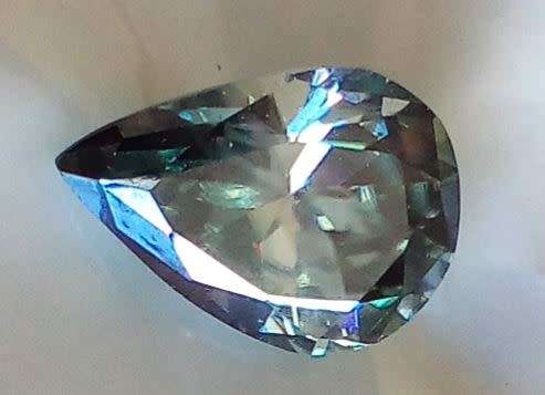 1.91ct Blue Green Moissanite - Stunning Sparkle!