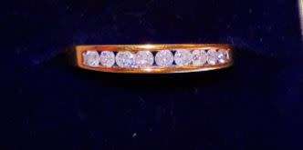 **0.25ct Genuine Diamond 10K Gold Ring**