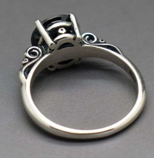 R16500**1.62cts Genuine Natural Black Diamond Ring** CERTIFIED**