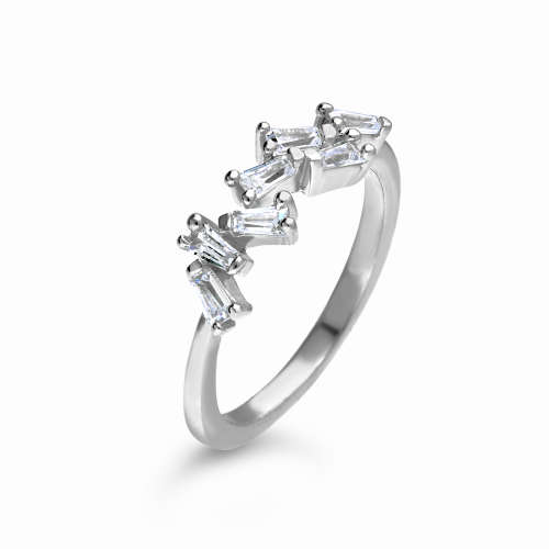 Arthur Kaplan Baguette Cubic Zirconia Ring - Stunning!