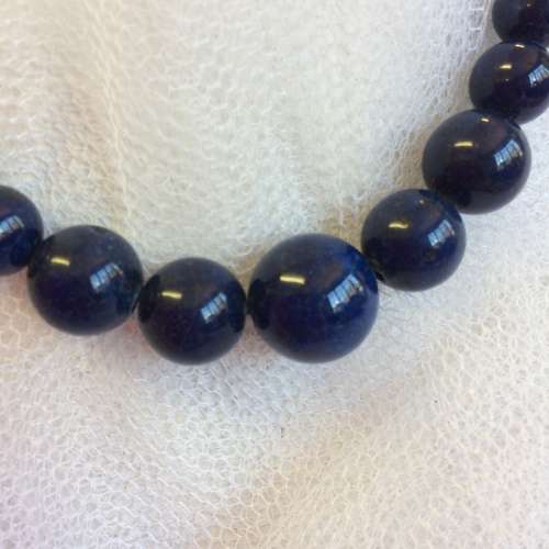 Lapis Lazuli Genuine Semi Precious Stone Necklace - Beautiful Colour