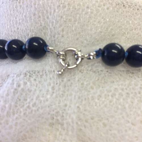 LAPIS LAZULI GENUINE SEMI PRECIOUS STONE NECKLACE - BEAUTIFUL!