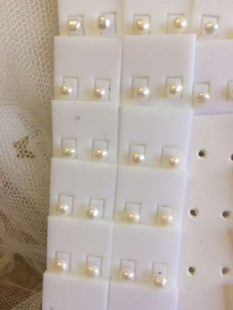 SALE 10 Pairs Genuine Cultured Pearl  Earrings - Wholesale Bargain!