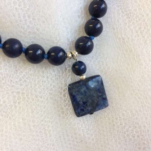 Lapis Lazuli Genuine Semi Precious Stone Necklace - Beautiful Colour
