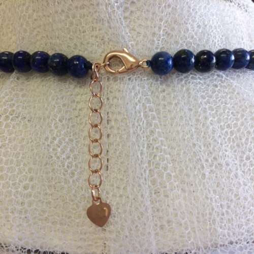 Lapis Lazuli Teardrop Necklace - Natural Semi Precious Stone - Very Pretty Stones