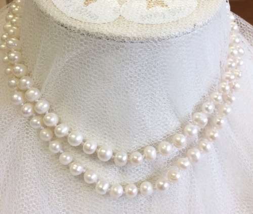 GENUINE CULTURED PEARL NECKLACE | OPERA LENGTH 84CM | CLASSIC AND ELELGANT
