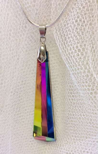 SALE 60MM RAINBOW CRYSTAL PENDANT - AMAZING COLOURS (PENDANT ONLY)