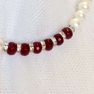 GENUINE CULTURED PEARL AND SEMI PRECIOUS NECKLACE