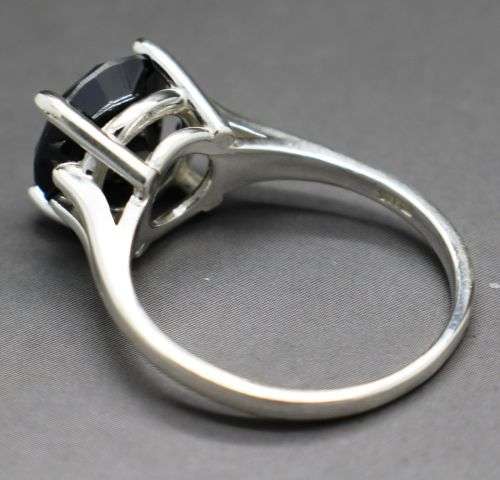 3.85cts Certified Genuine Black Diamond Ring