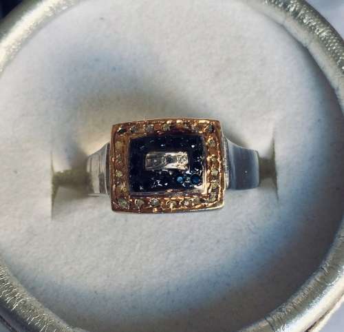 Natural raw diamond ring - unique