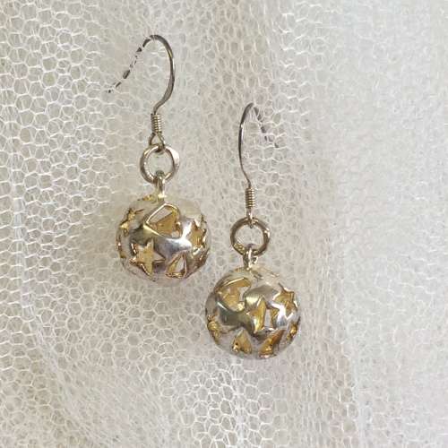 Stock Clearance! Heart, Star and Moon Earrings - Solid Sterling Silver 4.5g