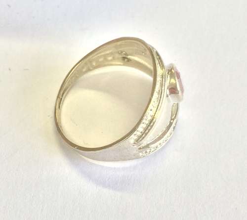 STOCK CLEARANCE!! Sterling Silver Ring with Pink CZ