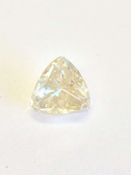 SALE! 1.88ct White Trillion Moissanite - Stunning Sparkle