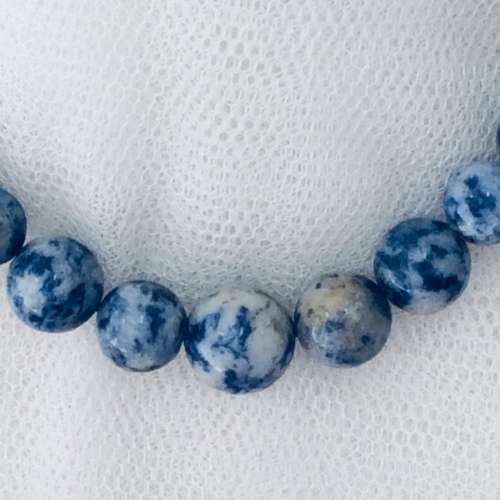 Sodalite Semi Precious Stone Necklace - Denim colours