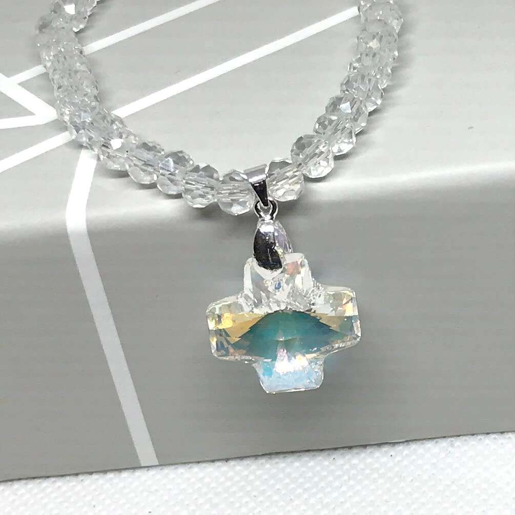Swarovski Crystal Cross Necklace - Absolutely Stunning