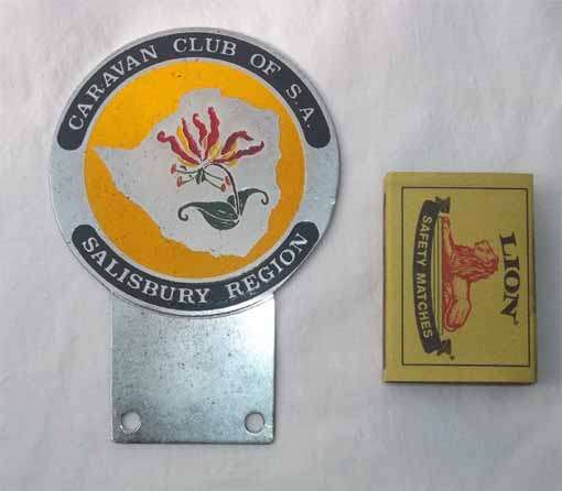 CARAVAN CLUB OF SA, SALISBURY REGION GRILL BADGE