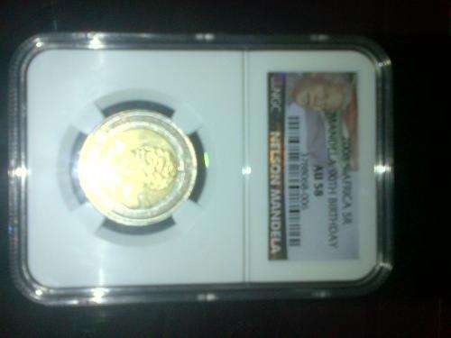 Mandela 2008. NGC.AU 58 New color label