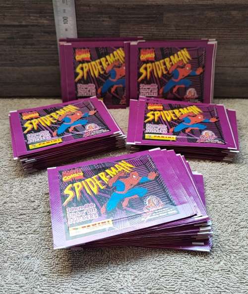 1998 Panini Marvel`s Spiderman Collectible Stickers(Factory Sealed)