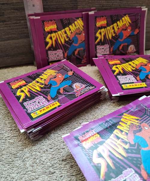 1998 Panini Marvel`s Spiderman Collectible Stickers(Factory Sealed)