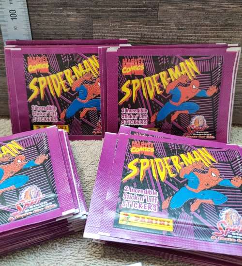 1998 Panini Marvel`s Spiderman Collectible Stickers(Factory Sealed)