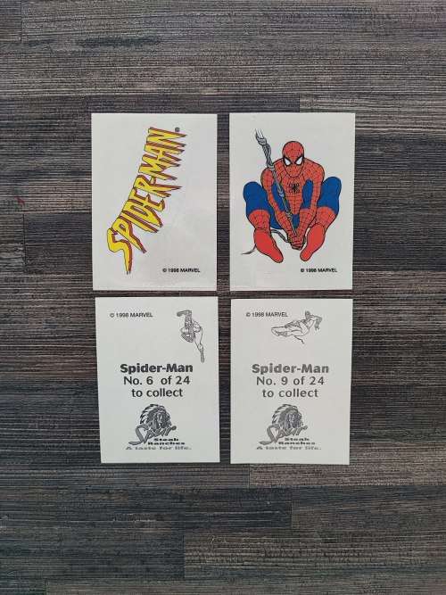 1998 Panini Marvel`s Spiderman Collectible Stickers(Factory Sealed)
