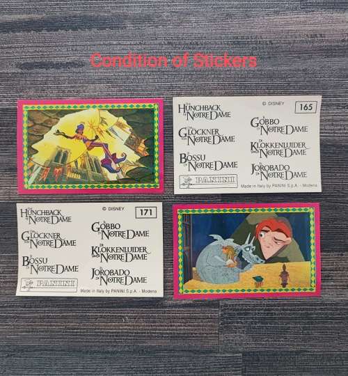 1996 Panini Disney`s The Hunchback of Notre Dame Collectible Stickers(Factory Sealed Box)