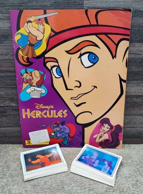 1996 Panini Disney`s Hercules Sticker Album & Stickers