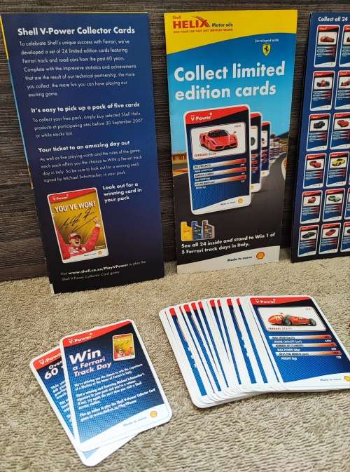 2007 Shell V Power Ferrari Cards(Complete Set)