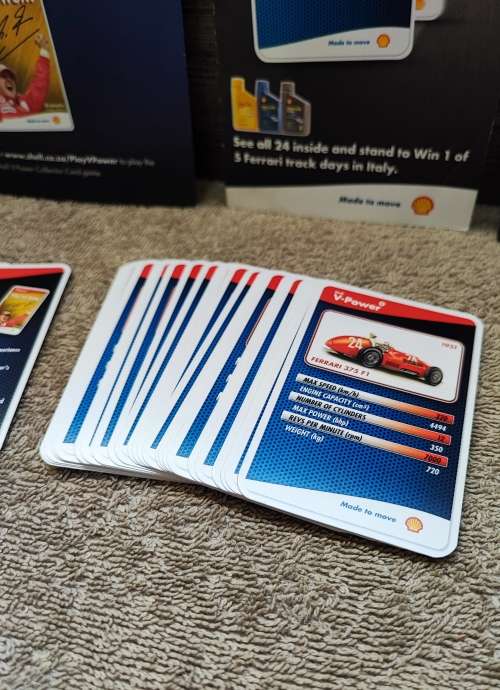 2007 Shell V Power Ferrari Cards(Complete Set)