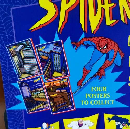 1998 Panini Spiderman Poster and Stickers