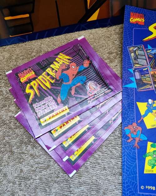 1998 Panini Spiderman Poster and Stickers