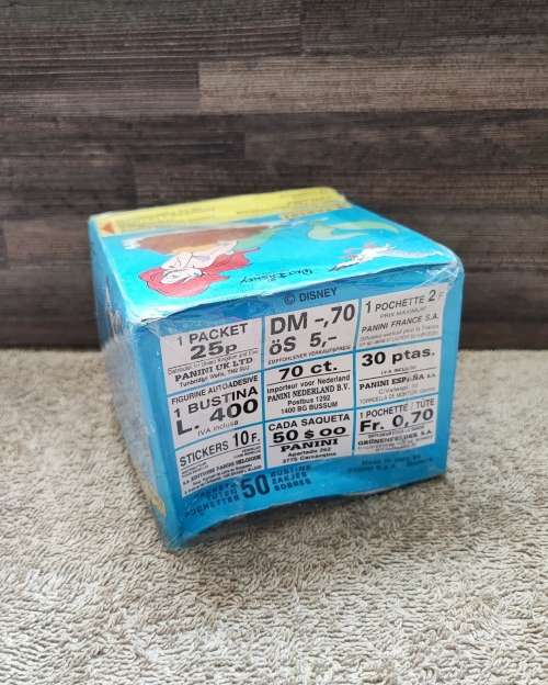 1990 Panini Disney`s Little Mermaid Collectible Stickers(Factory Sealed Box)