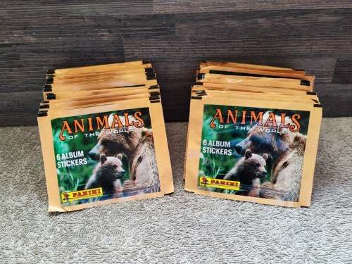 1990 Panini Animals of the World Collectible Stickers