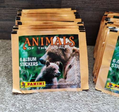 1990 Panini Animals of the World Collectible Stickers
