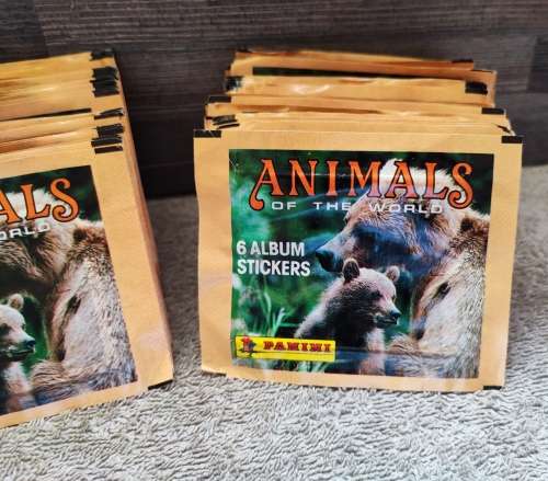 1990 Panini Animals of the World Collectible Stickers