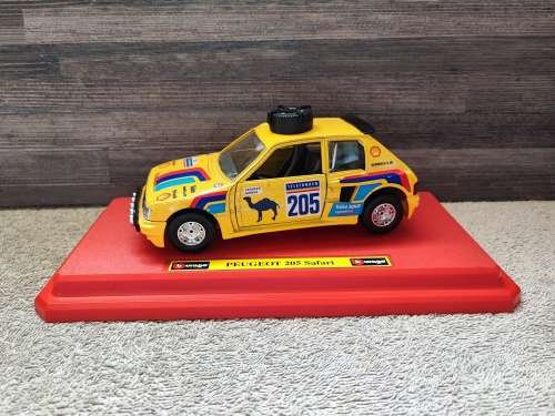 Vintage Bburago Renault Peugeot 205 Turbo Die Cast Model