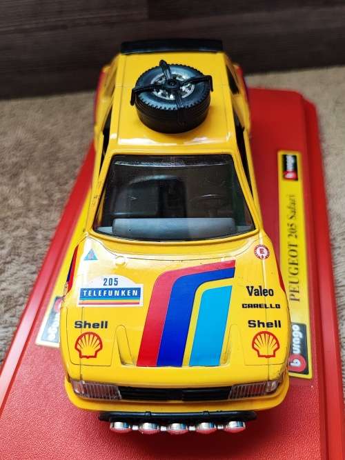 Vintage Bburago Renault Peugeot 205 Turbo Die Cast Model