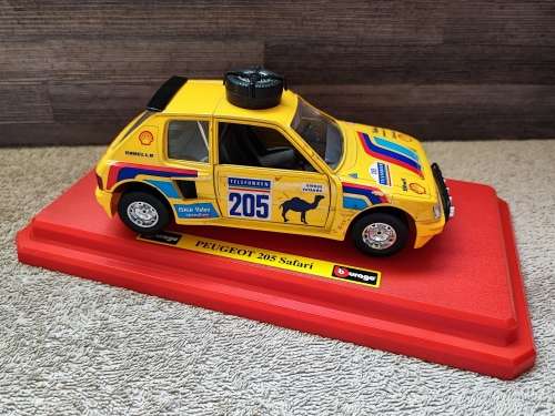 Vintage Bburago Renault Peugeot 205 Turbo Die Cast Model