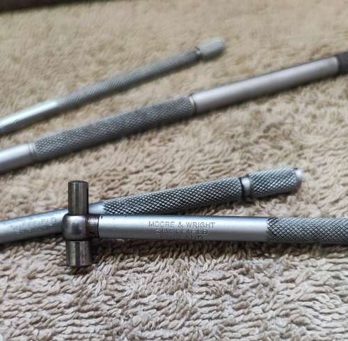 Vintage Moore & Wright/Mitutoyo telescoping Gauges