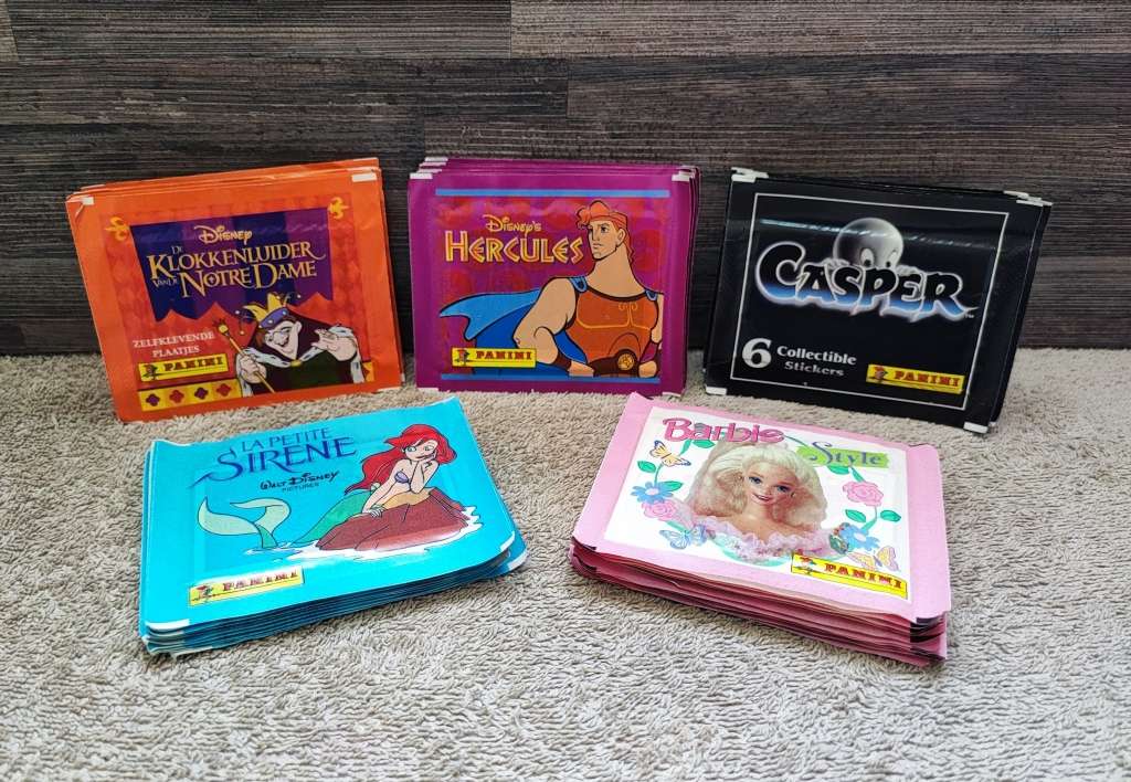 Vintage Panini Collectible Stickers