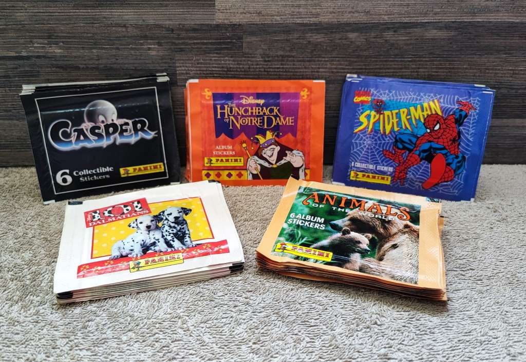 Vintage Panini Collectible Stickers