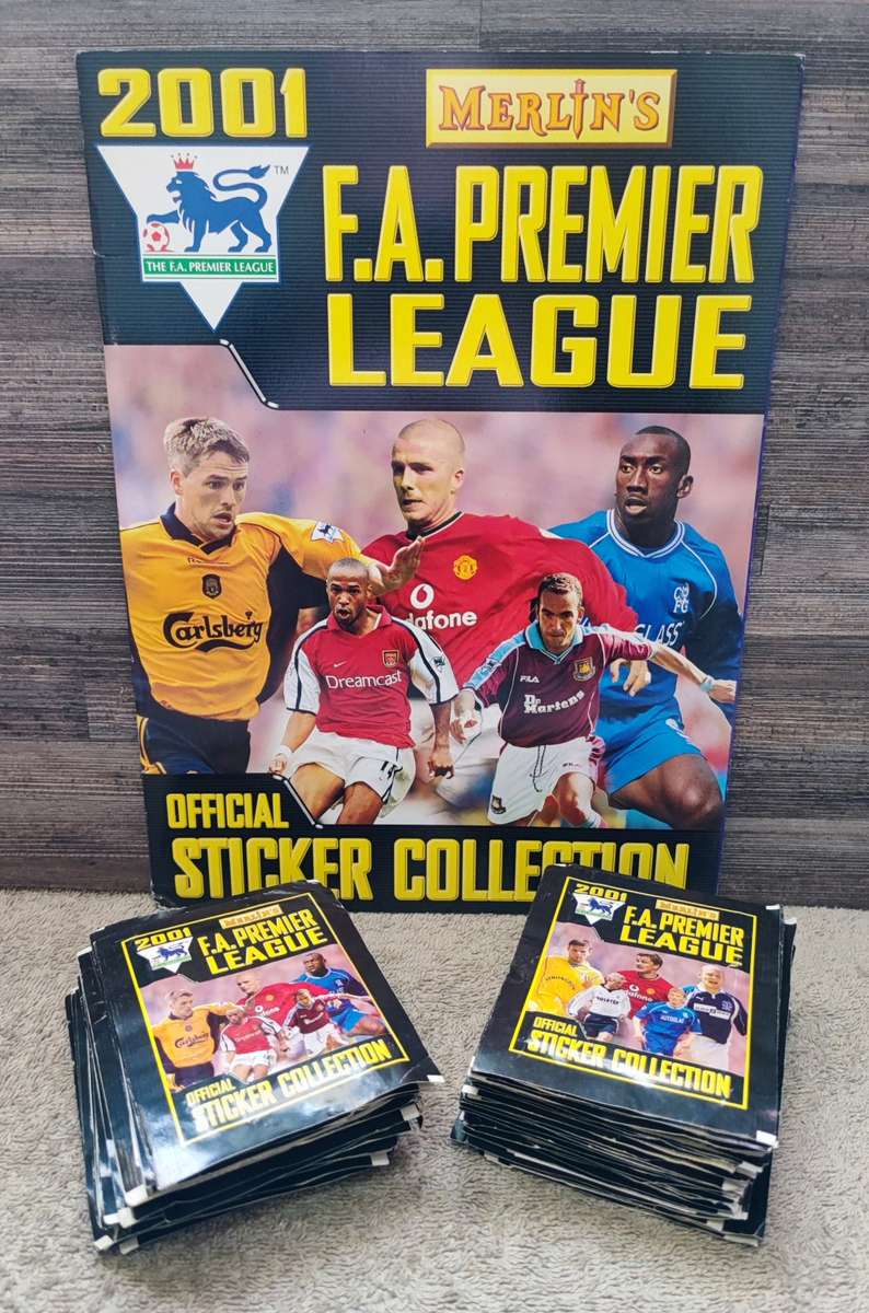 2001 Merlin`s by Topps F.A. Premier League Soccer Sticker Album & Collectible Stickers